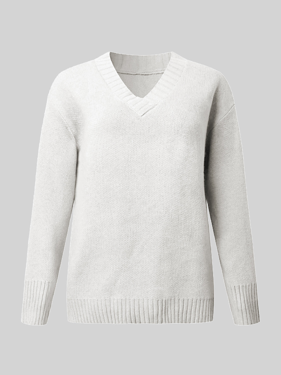 V-Neck Long Sleeve Knit Top CMP