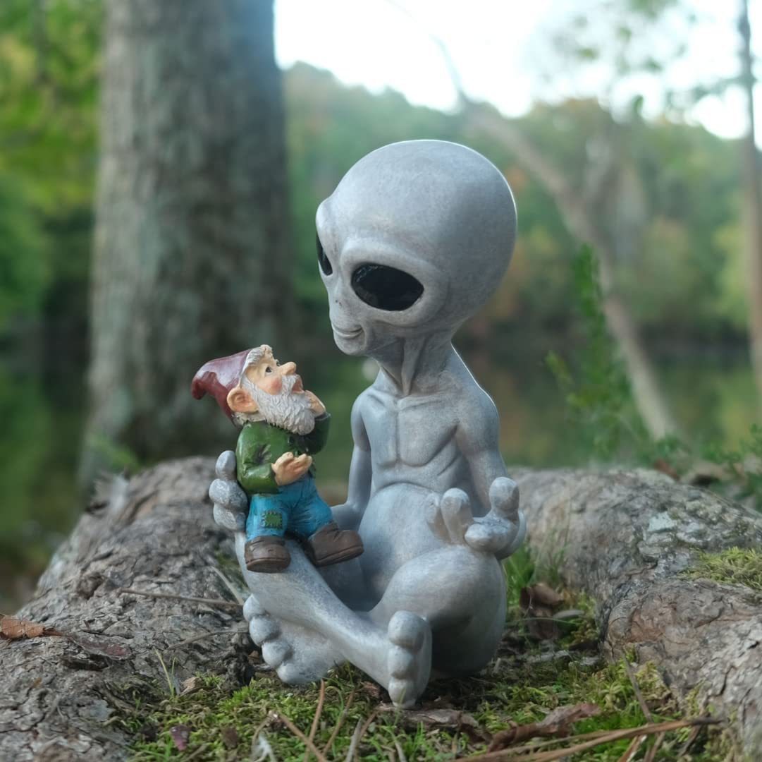 Alien Gnome Garden Decor