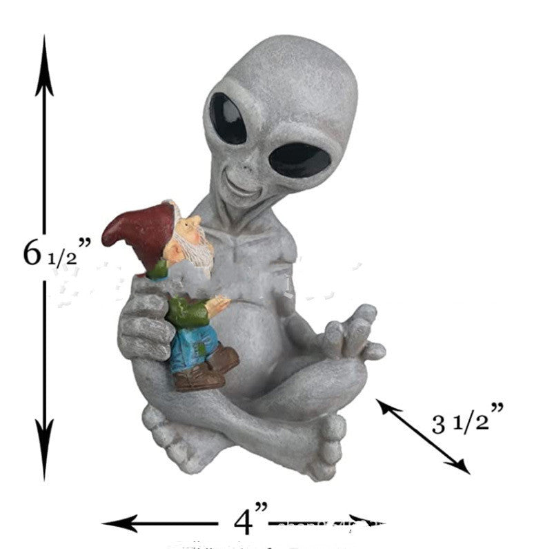 Alien Gnome Garden Decor