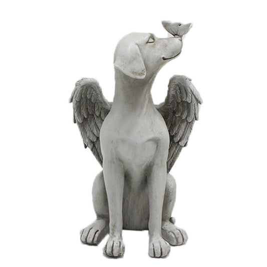 Angel Dog Decoration Creative Resin Pet Garden Animal Statue Decoration CMP