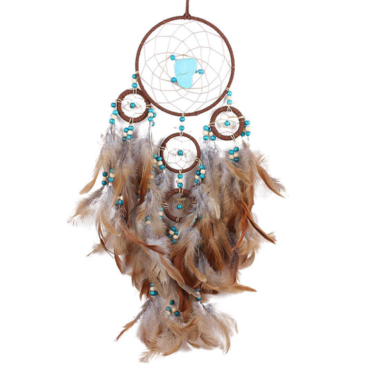 Brown Dream Catcher with Wind Chimes CMP