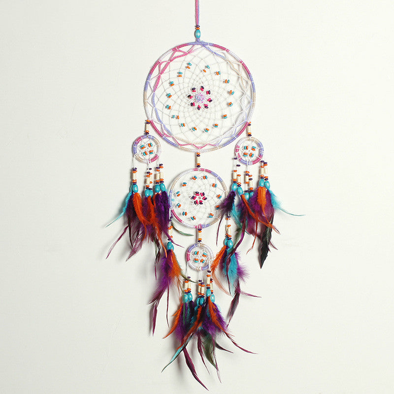 Five-ring dream catcher pendant pure hand crafted wind chimes CMP