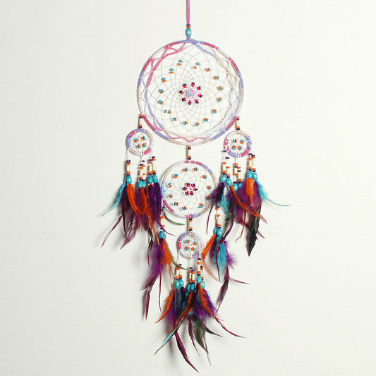 Five-ring dream catcher pendant pure hand crafted wind chimes CMP