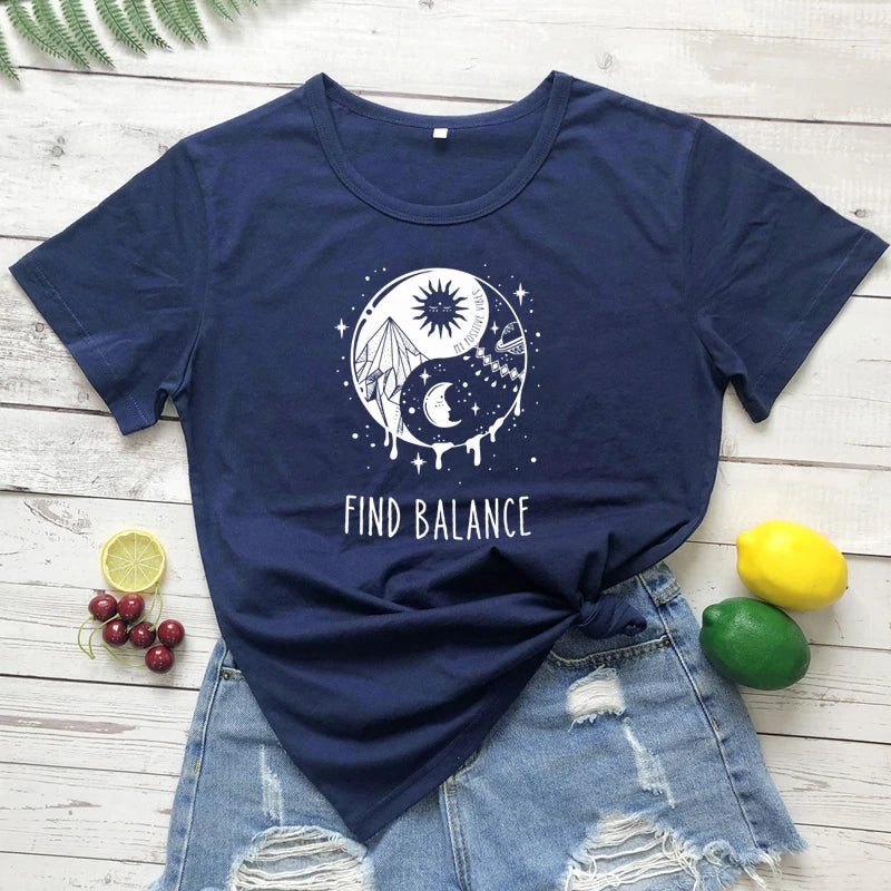 Find Balance Yin Yang T-Shirt