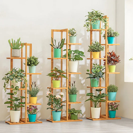 Bamboo 5 / 6  Tier Plant Stands