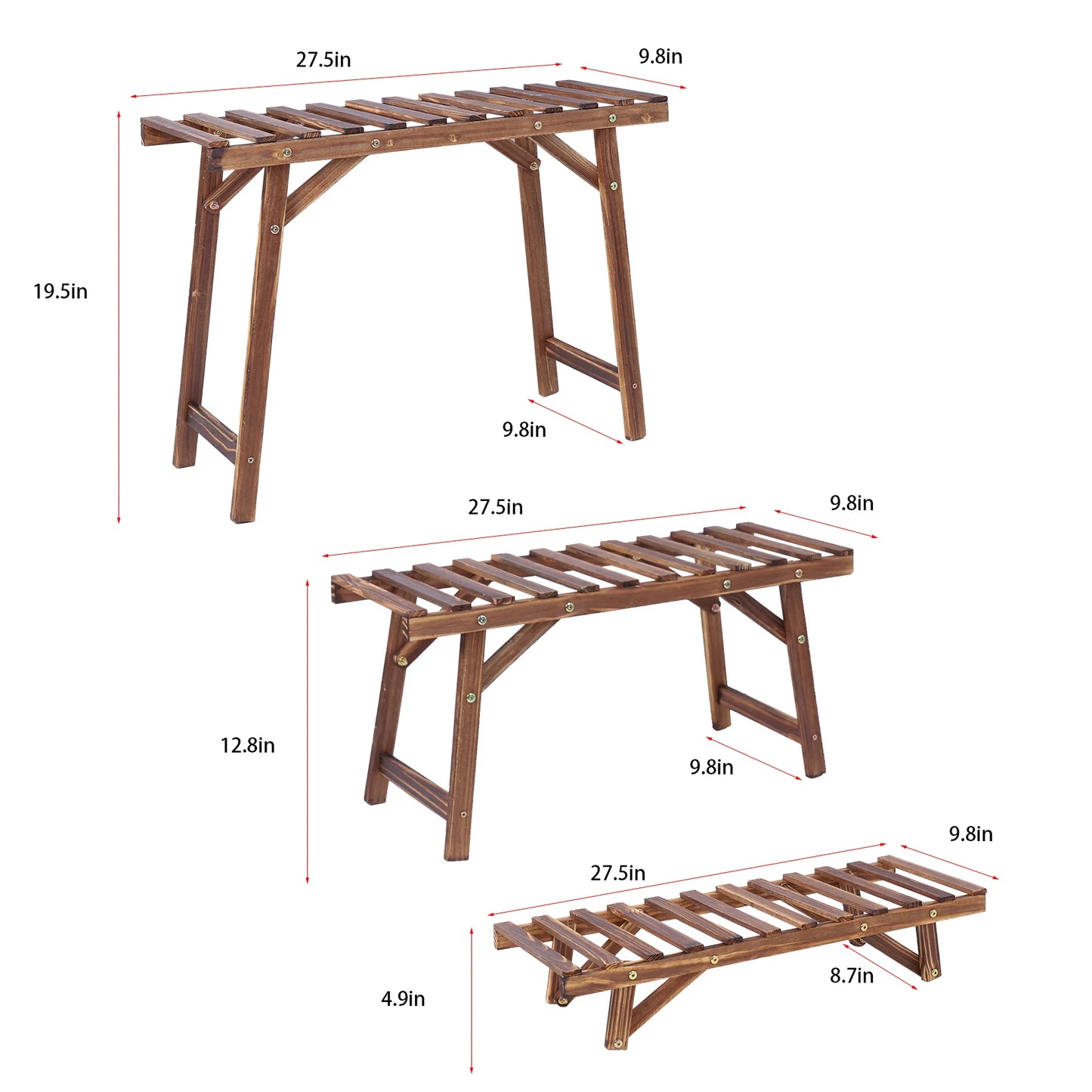 Ladder Wooden Plant Stands