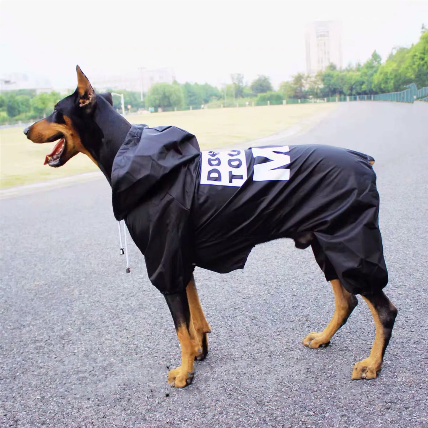 Don't Touch Me Waterproof Dog Raincoat