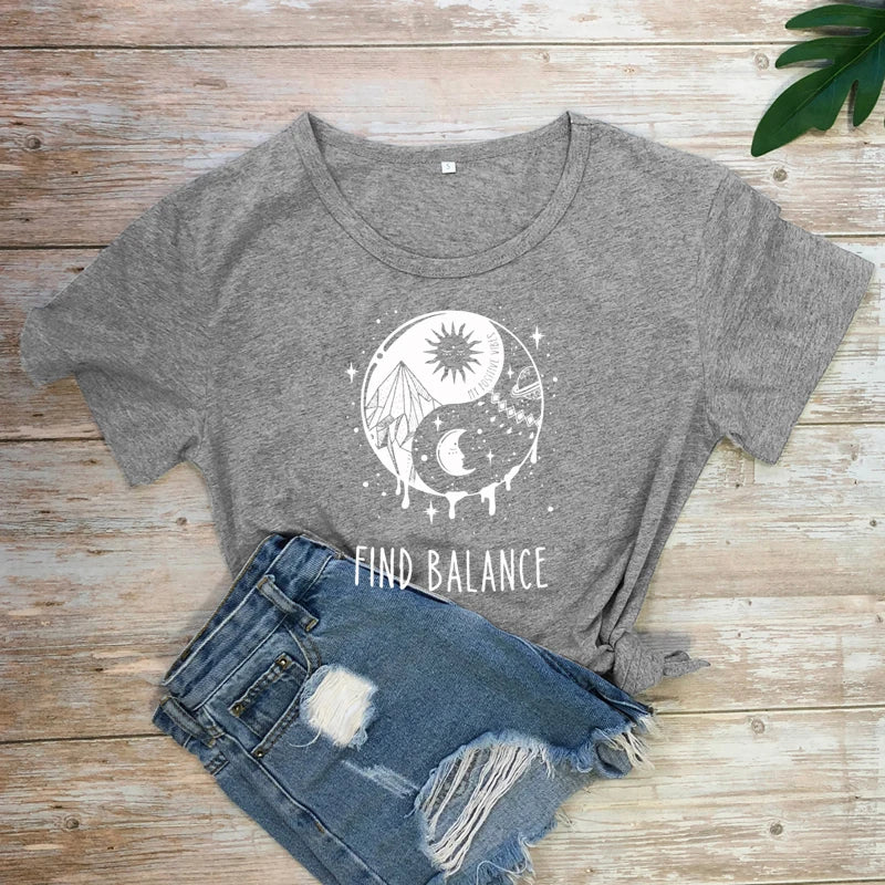 Find Balance Yin Yang T-Shirt