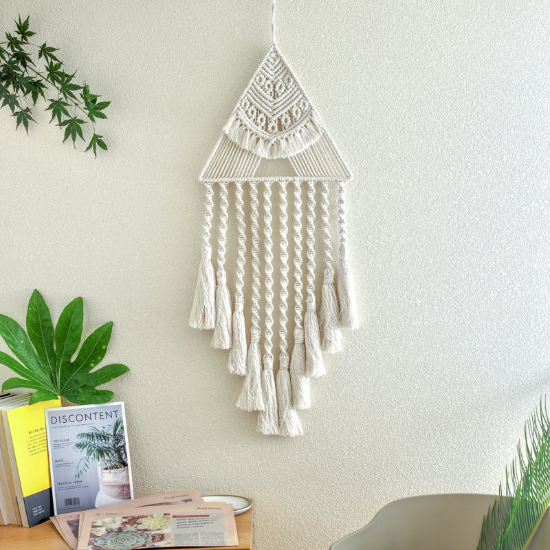 Handwoven Home Decor Triangle Dream Catcher Pendant CMP