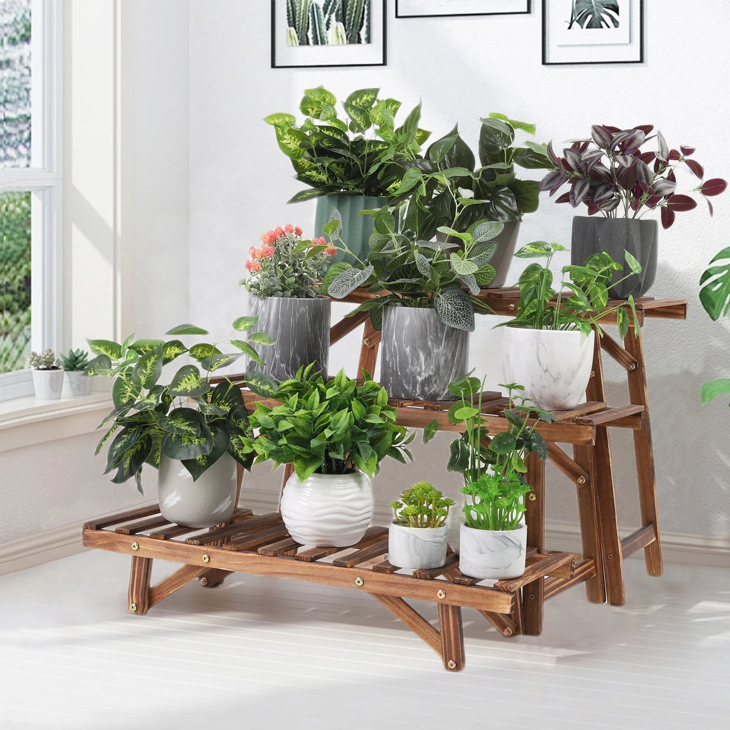 Ladder Wooden Plant Stands