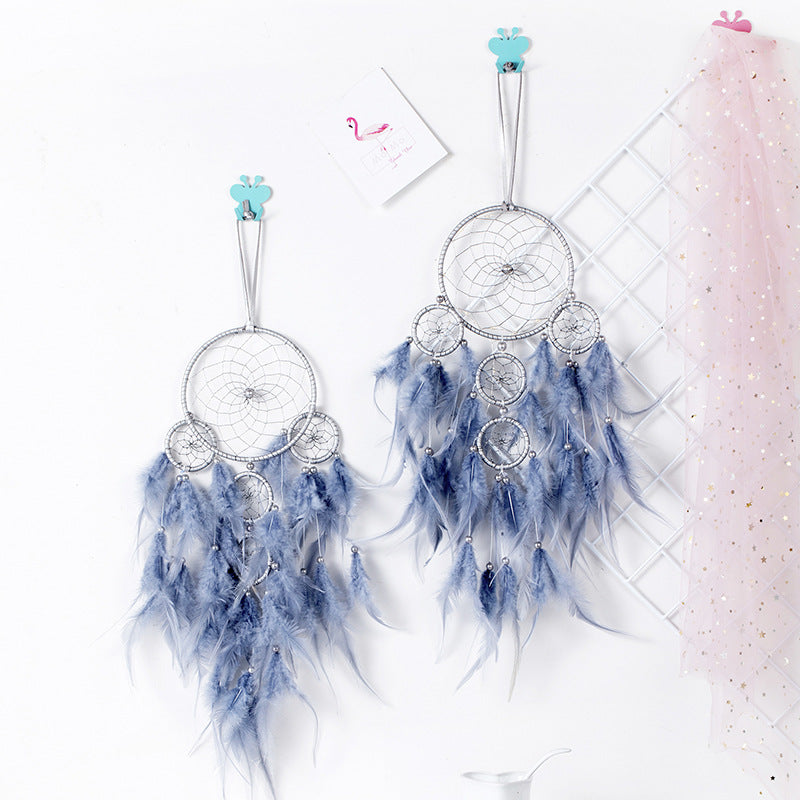 Nordic Crafts New Chinese Creative Home Living Room Decoration Dream Catcher Five Ring Gift Dream Catcher Good Dream CMP