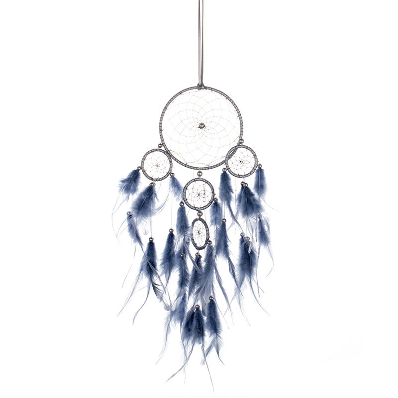 Nordic Crafts New Chinese Creative Home Living Room Decoration Dream Catcher Five Ring Gift Dream Catcher Good Dream CMP