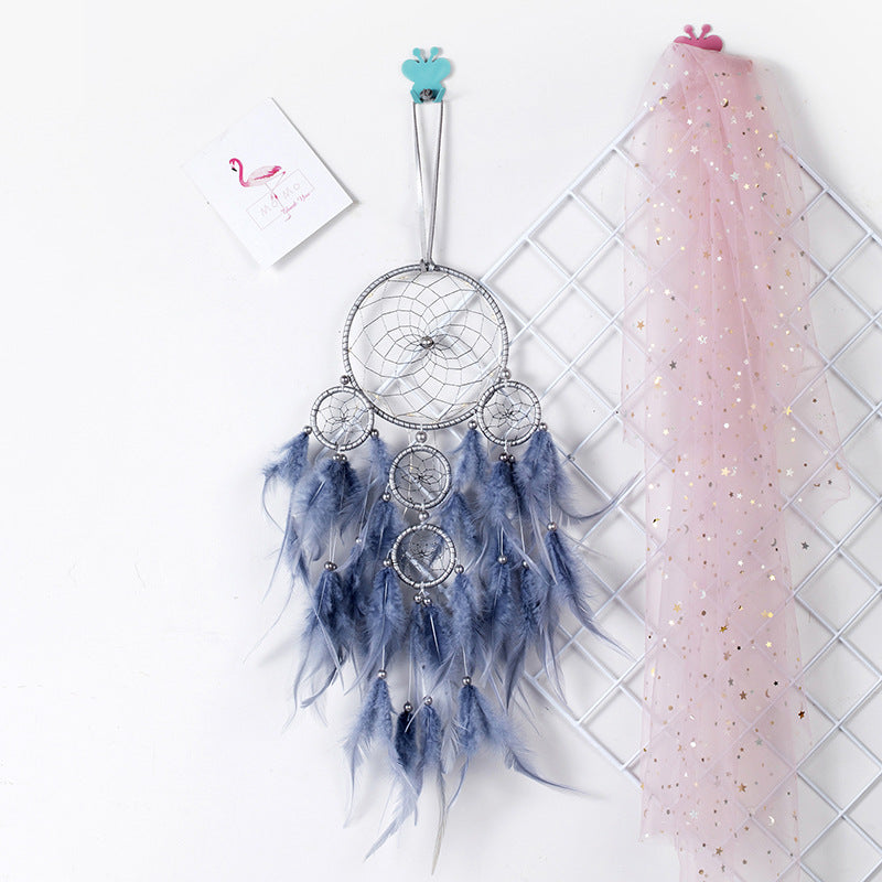 Nordic Crafts New Chinese Creative Home Living Room Decoration Dream Catcher Five Ring Gift Dream Catcher Good Dream CMP