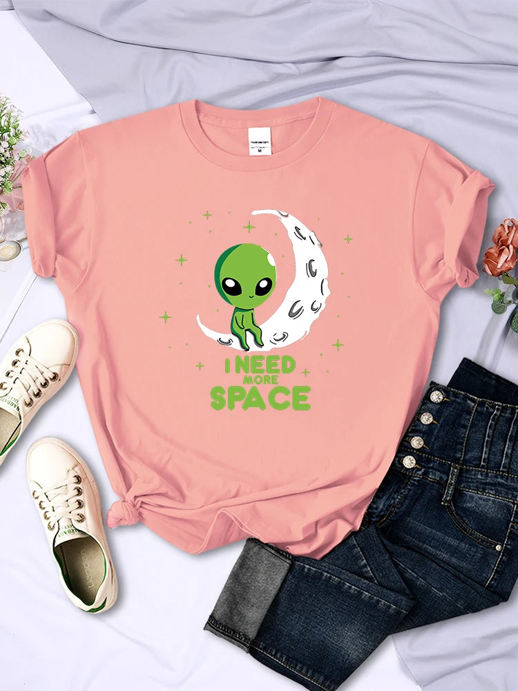 I Need More Space Green Alien T-Shirt