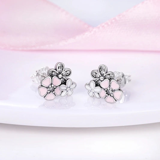 Cluster Flower Stud Earrings