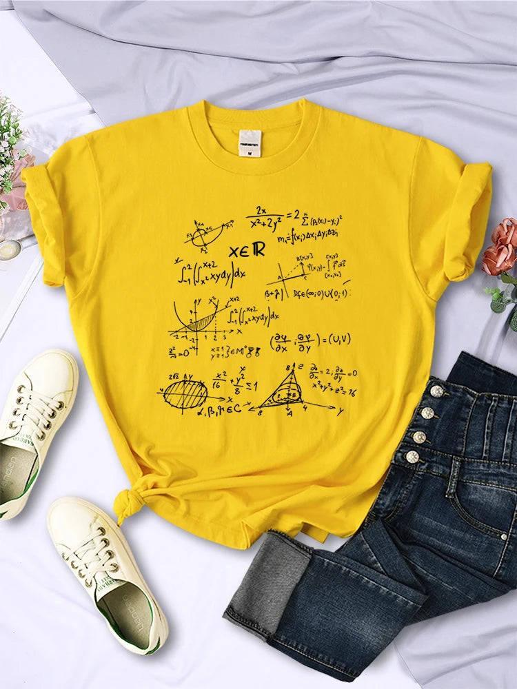 Mathematical Formula Print T-Shirt