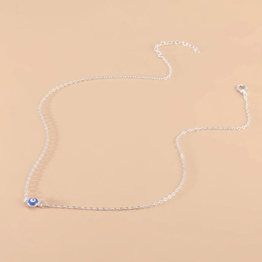 Evil Eye Stainless Steel Chain Choker