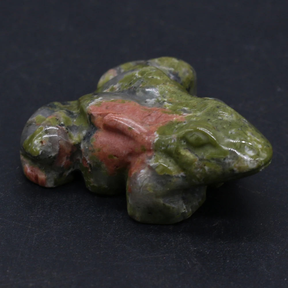 Natural Carved Frog Stones