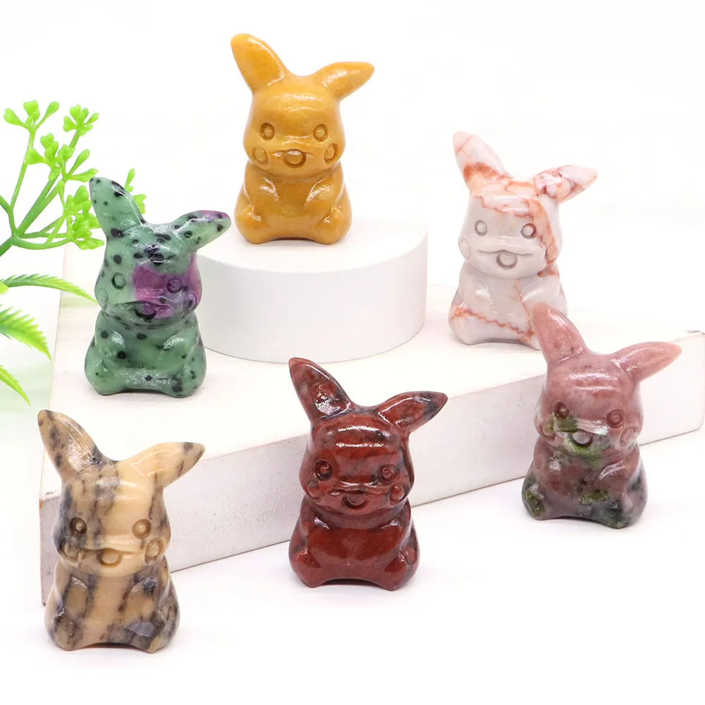 40mm Pekachu Natural Stones