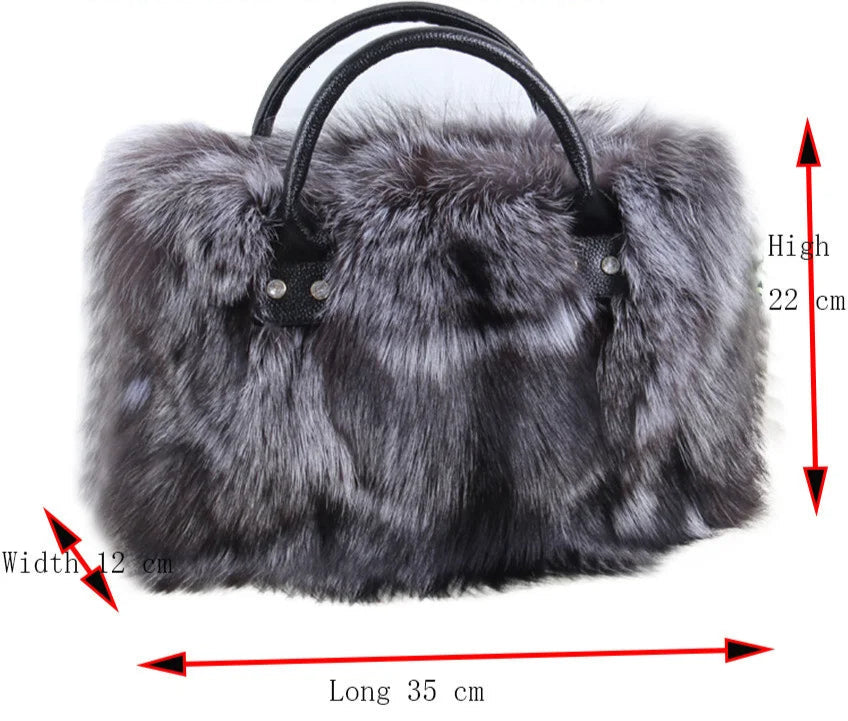 Fox Fur Cross Body Bags