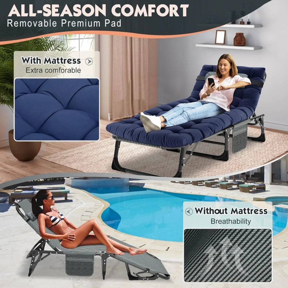 Folding Chaise Lounge Chair