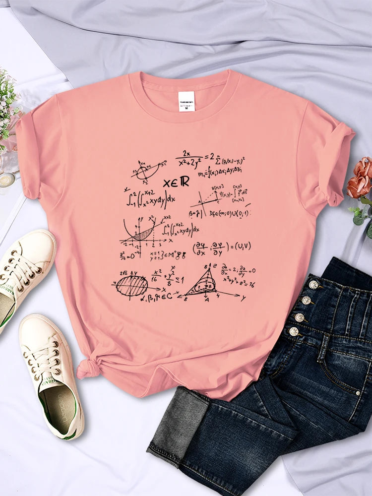 Mathematical Formula Print T-Shirt