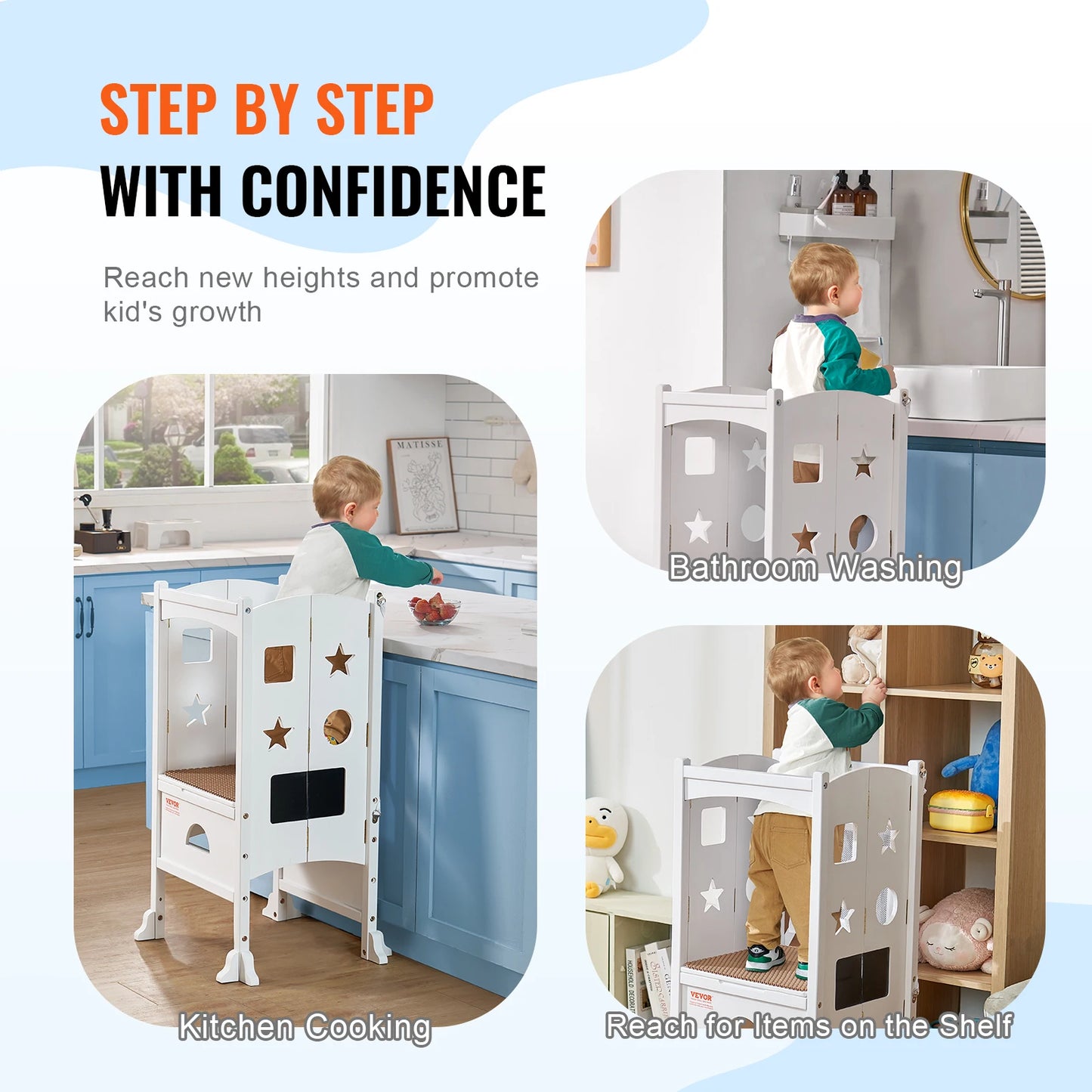 Tower Step Stool Kitchen Helper