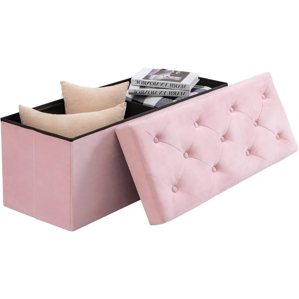 43'' folding storage ottoman