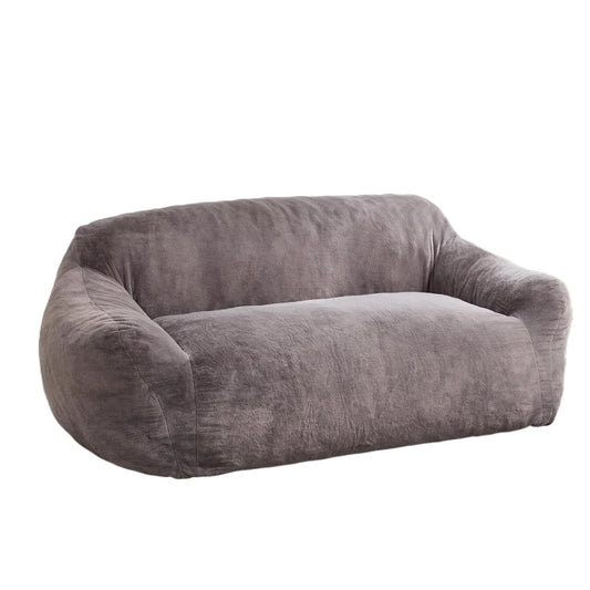 Oversized Bean Bag Chair-Faux Fur Cover