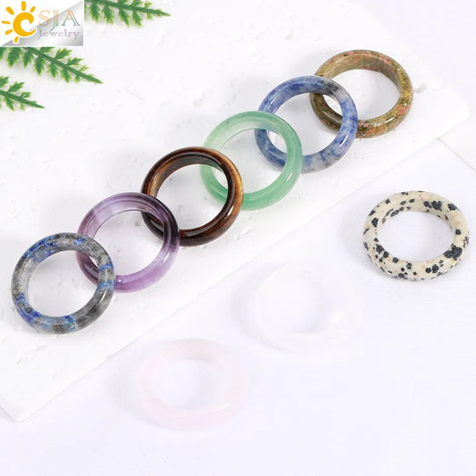 Assorted Natural Stone Rings