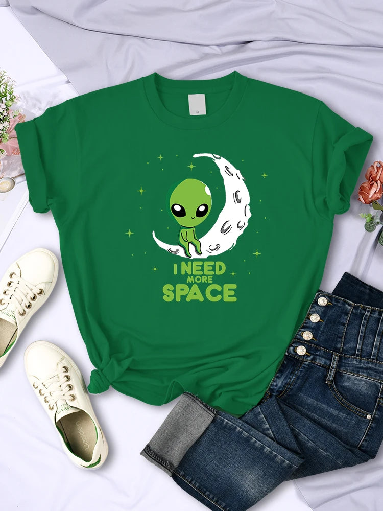 I Need More Space Green Alien T-Shirt