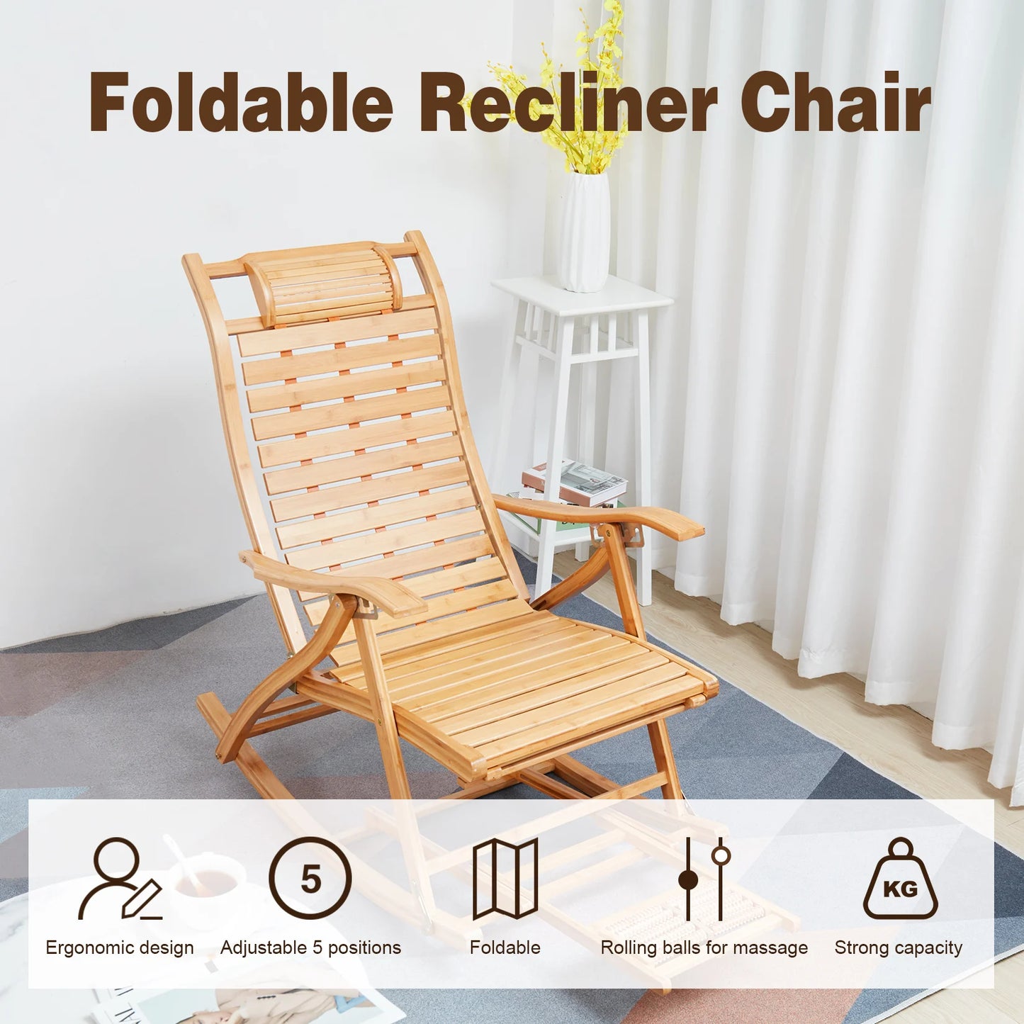 Heavy Duty Folding Rocking Chair