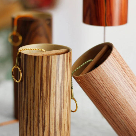 Natural Bamboo Chord Wind Chime Set