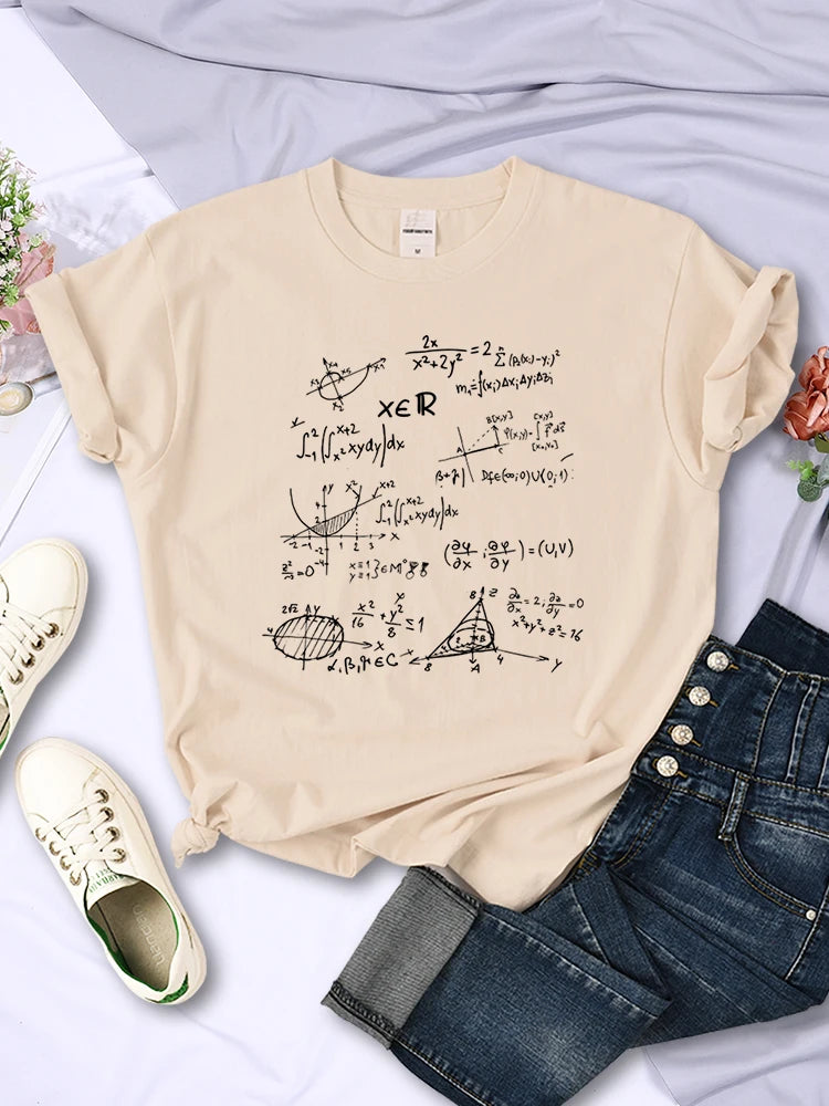 Mathematical Formula Print T-Shirt