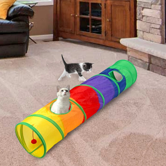 Colorful Cat Tunnel Tube