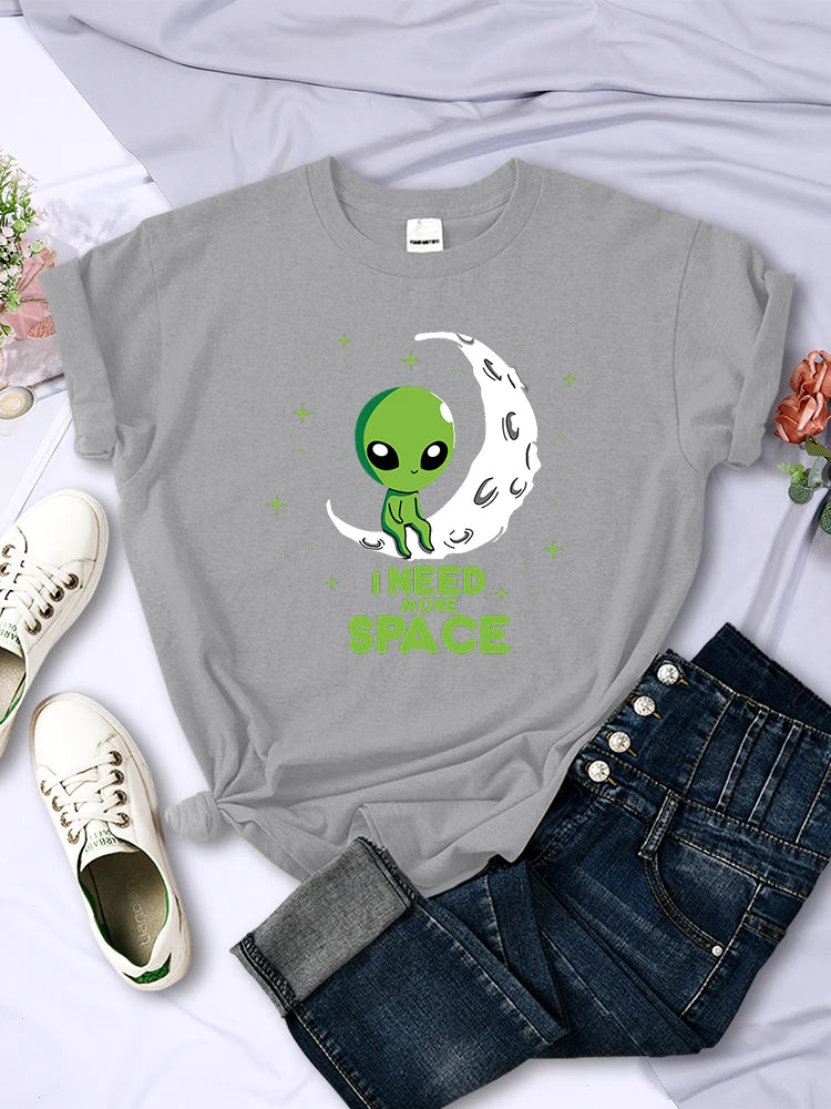 I Need More Space Green Alien T-Shirt