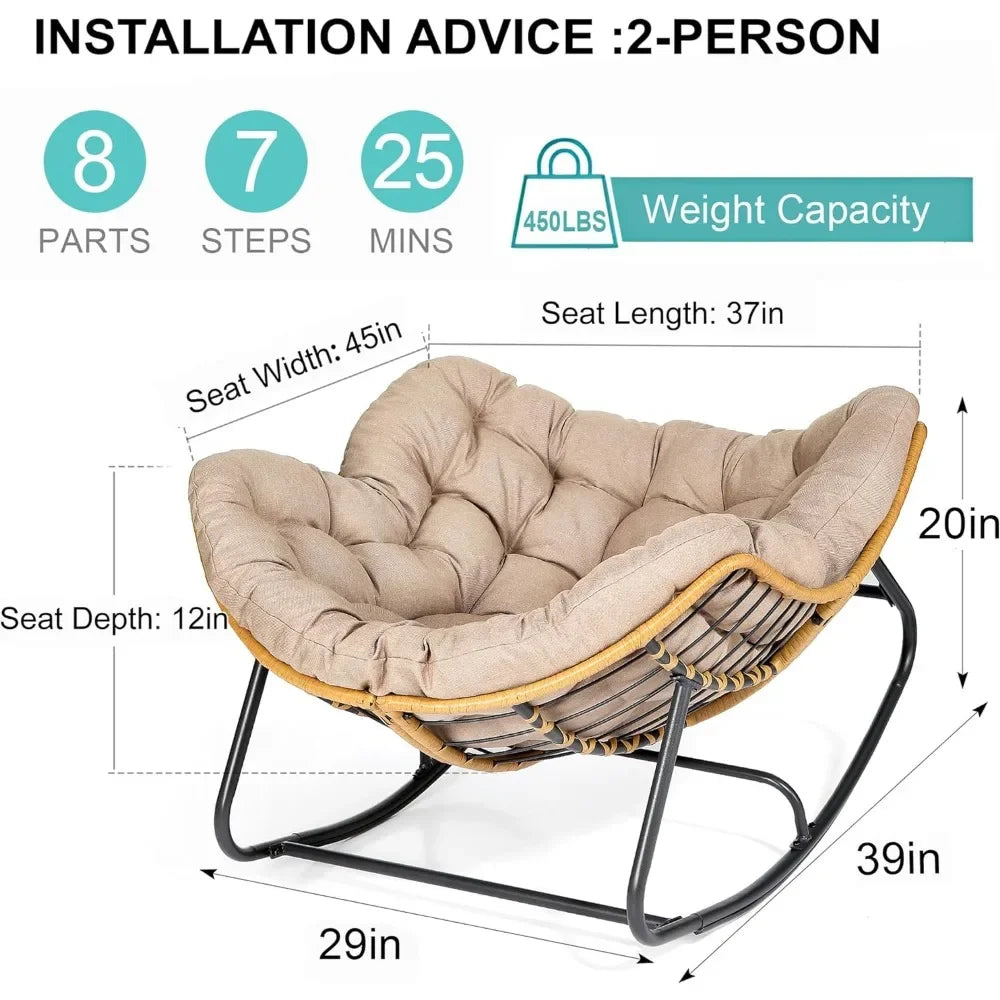 Over Size Futon Rocking Chairs