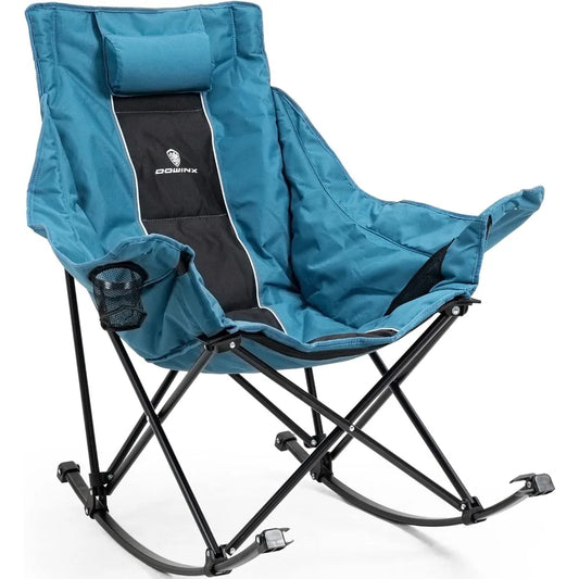 Oversized Padded Rocking Camping Chair