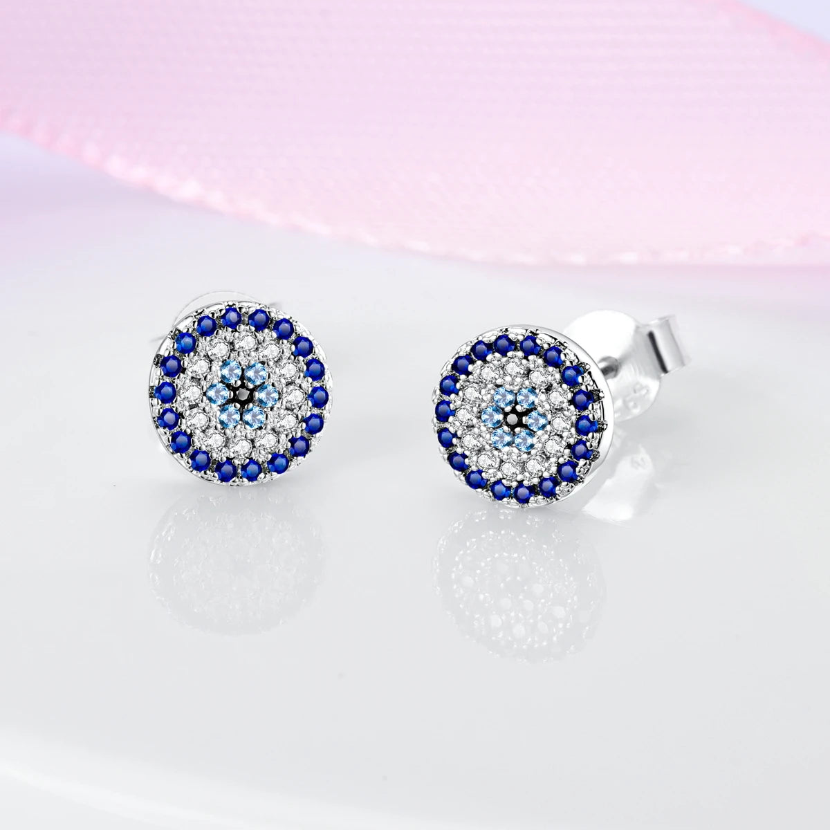 Evil Eye Zircon Stud Ear Rings