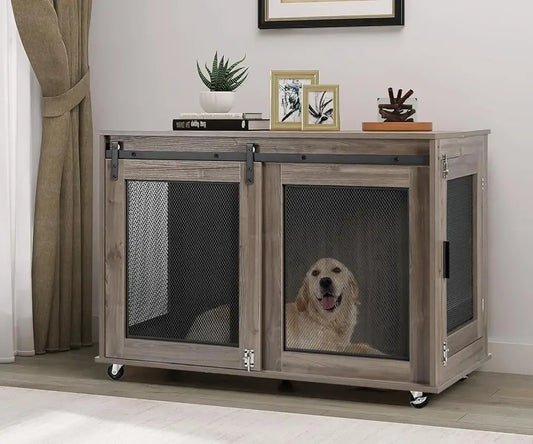 40" Wooden Heavy Duty Table Kennel