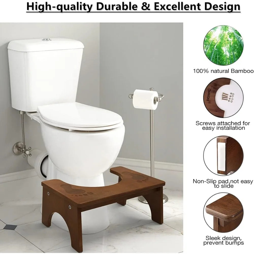 Wooden Toilet Stool