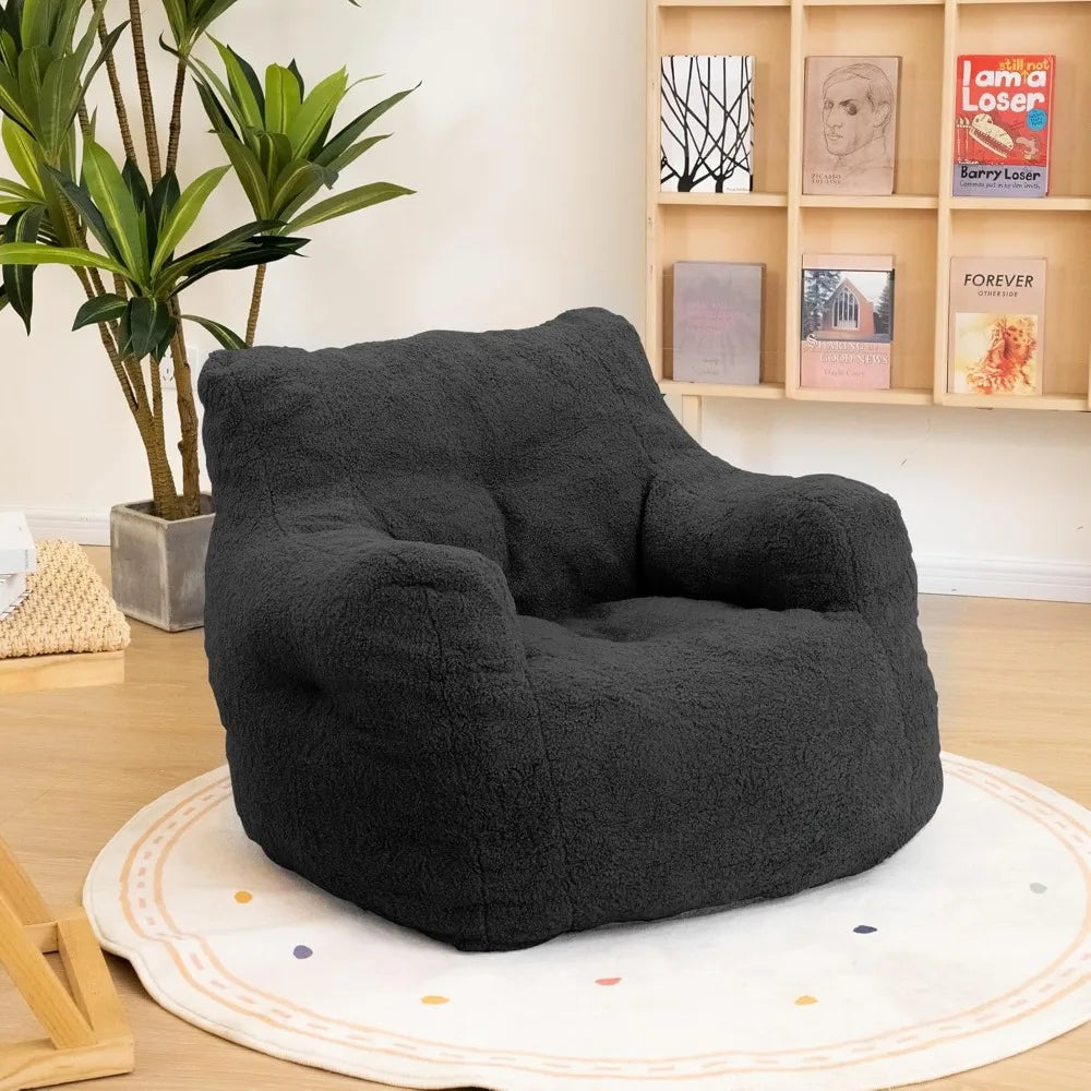 Bean Bag Chair with Tufted Soft Stuffed Filling