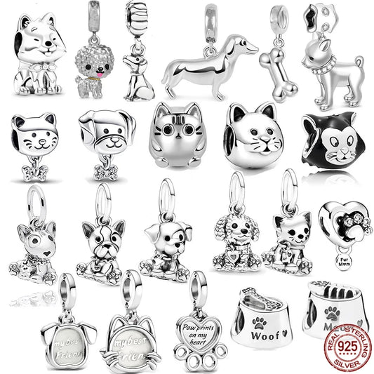 Pet Dog & Kitty-Cat Dangle Charms