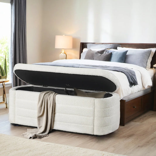 45.7" Modern Comfort Stretch Bed End Ottoman