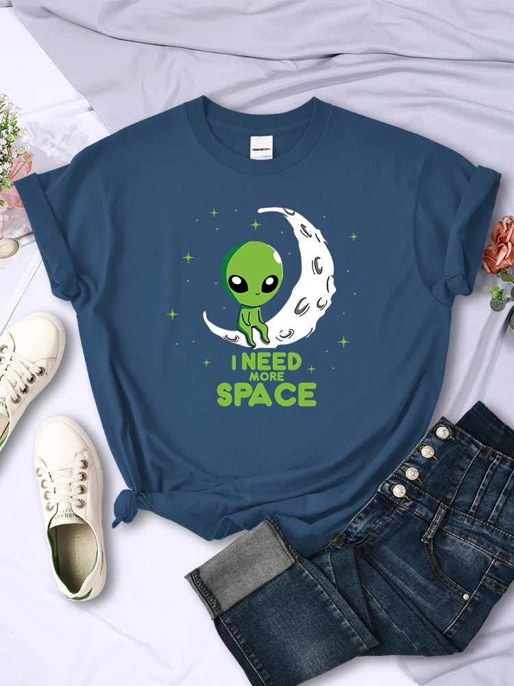 I Need More Space Green Alien T-Shirt