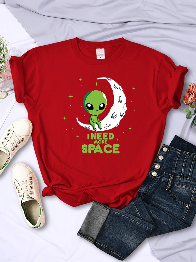 I Need More Space Green Alien T-Shirt