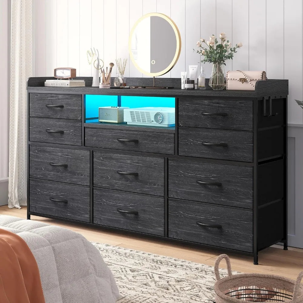 Dresser TV Stand with 11 Drawers for up to 60"