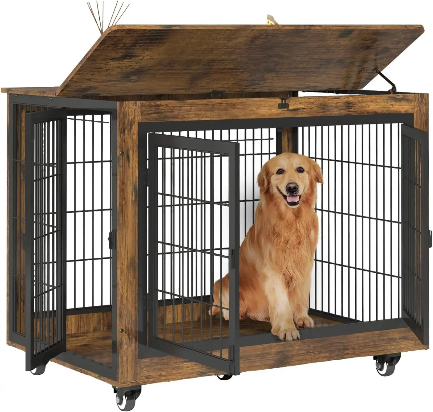 38"  Double Door Heavy Duty Dog Kennel