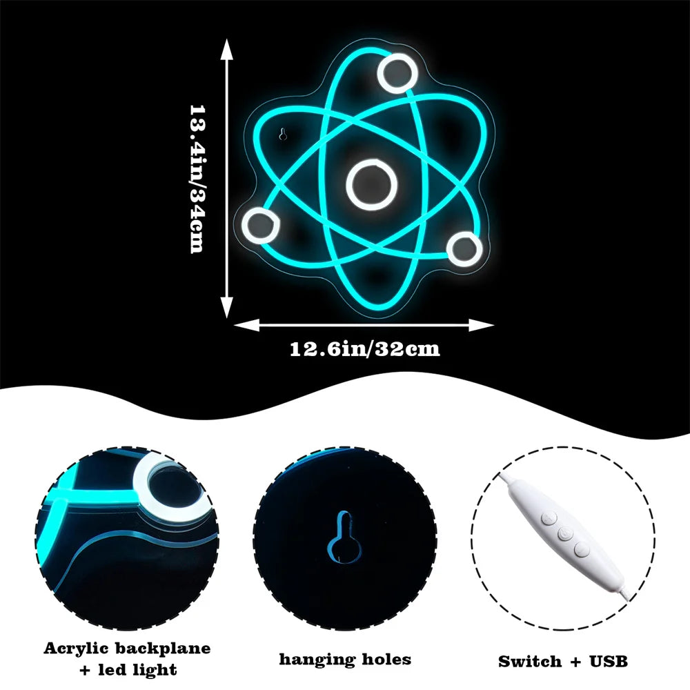 Panneau LED au néon Numerator