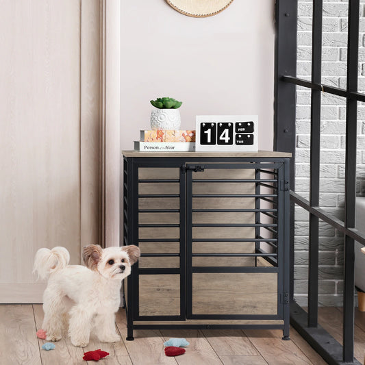 Small Heavy Duty Dog Cage Side End Table